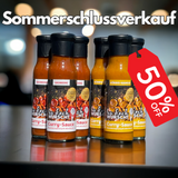 Curry-Sauce - 6er- Probier-Set 3 x Erdbeere 3 x Kürbis-Mango
