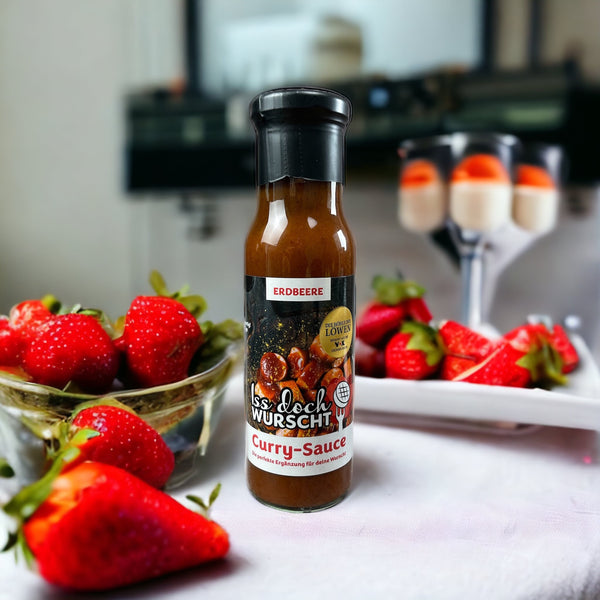 Curry-Sauce Erdbeere - einzelne Flasche